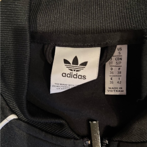 ADIDAS Warm Up Jacket. Black/white. Size small - Picture 4 of 4